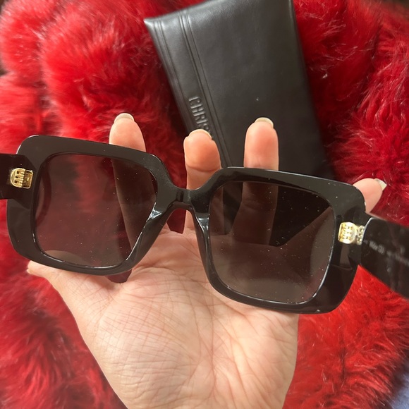 CHRISTIAN DIOR SUNGLASSES + LEATHER CASE - Picture 6 of 8